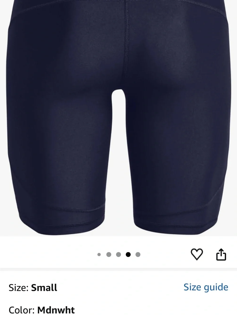 Under Armour Black Compression 8 inch Workout Shorts